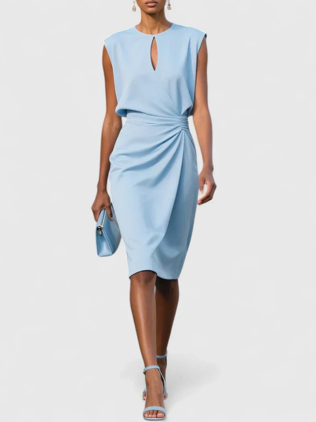 Romilly™ | Women's Elegant Ruched Midi Dress