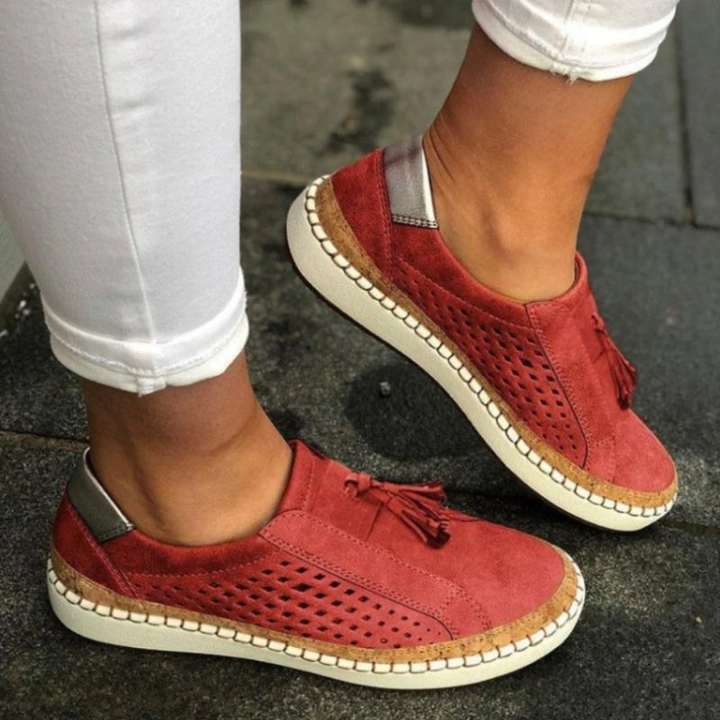 Romilly™ | Women's Suede Tassel Slip-On Sneakers