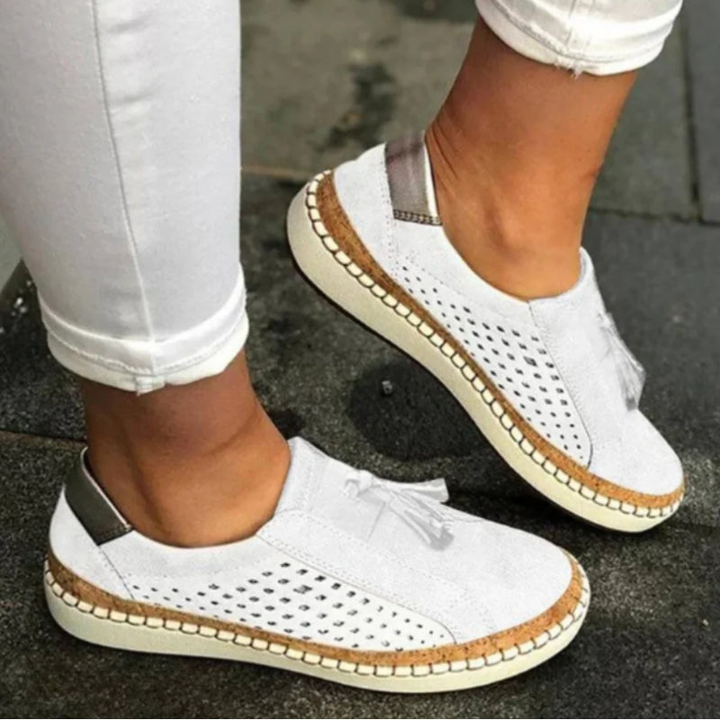 Romilly™ | Women's Suede Tassel Slip-On Sneakers