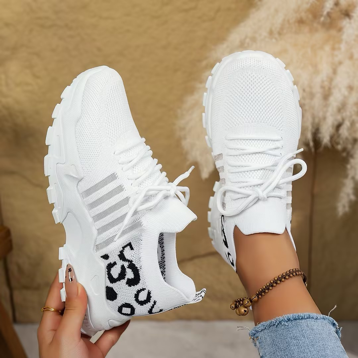 Sienna™ | Women's Breathable Chunky Sole Lace-Up Sneakers