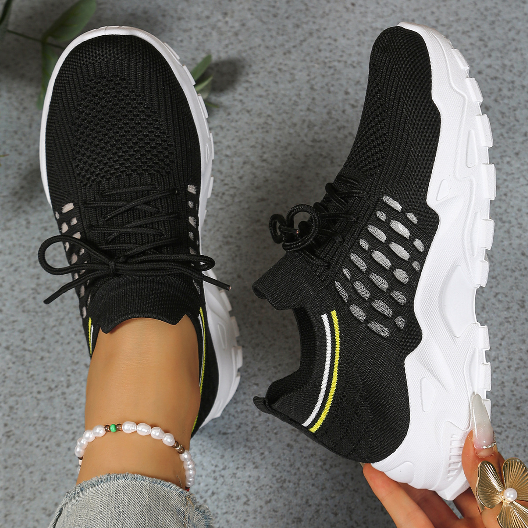 Sienna™ | Women's Breathable Chunky Sole Lace-Up Sneakers