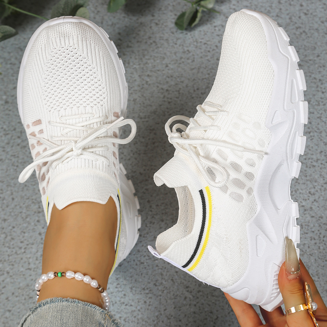 Sienna™ | Women's Breathable Chunky Sole Lace-Up Sneakers