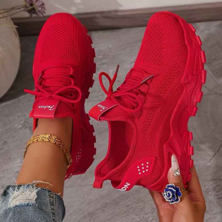 Sienna™ | Women's Breathable Chunky Sole Lace-Up Sneakers