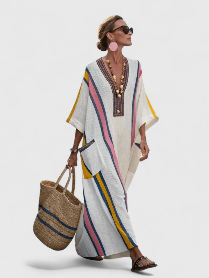 Sloane™ | Women's Breathable Linen Kaftan Dress