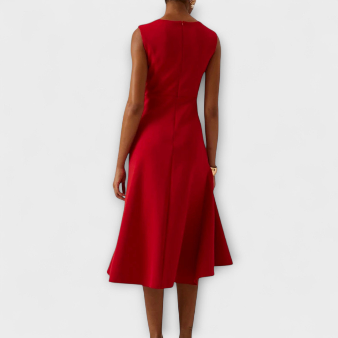 Soraya™ | Women's Elegant Ruffle Midi Dress