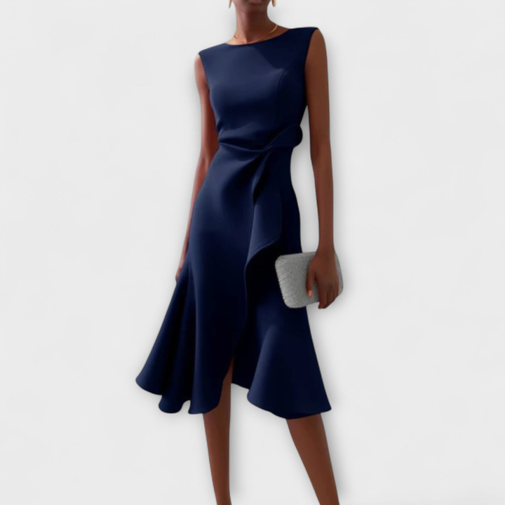 Soraya™ | Women's Elegant Ruffle Midi Dress