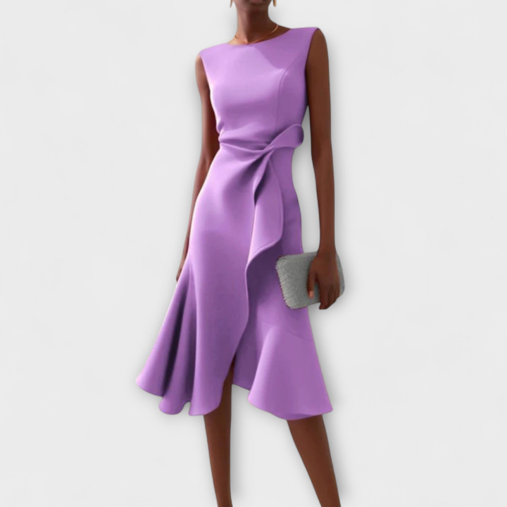 Soraya™ | Women's Elegant Ruffle Midi Dress