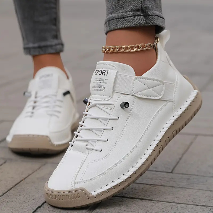 Sutton™ | Women's Leather Lace-Up Sneakers