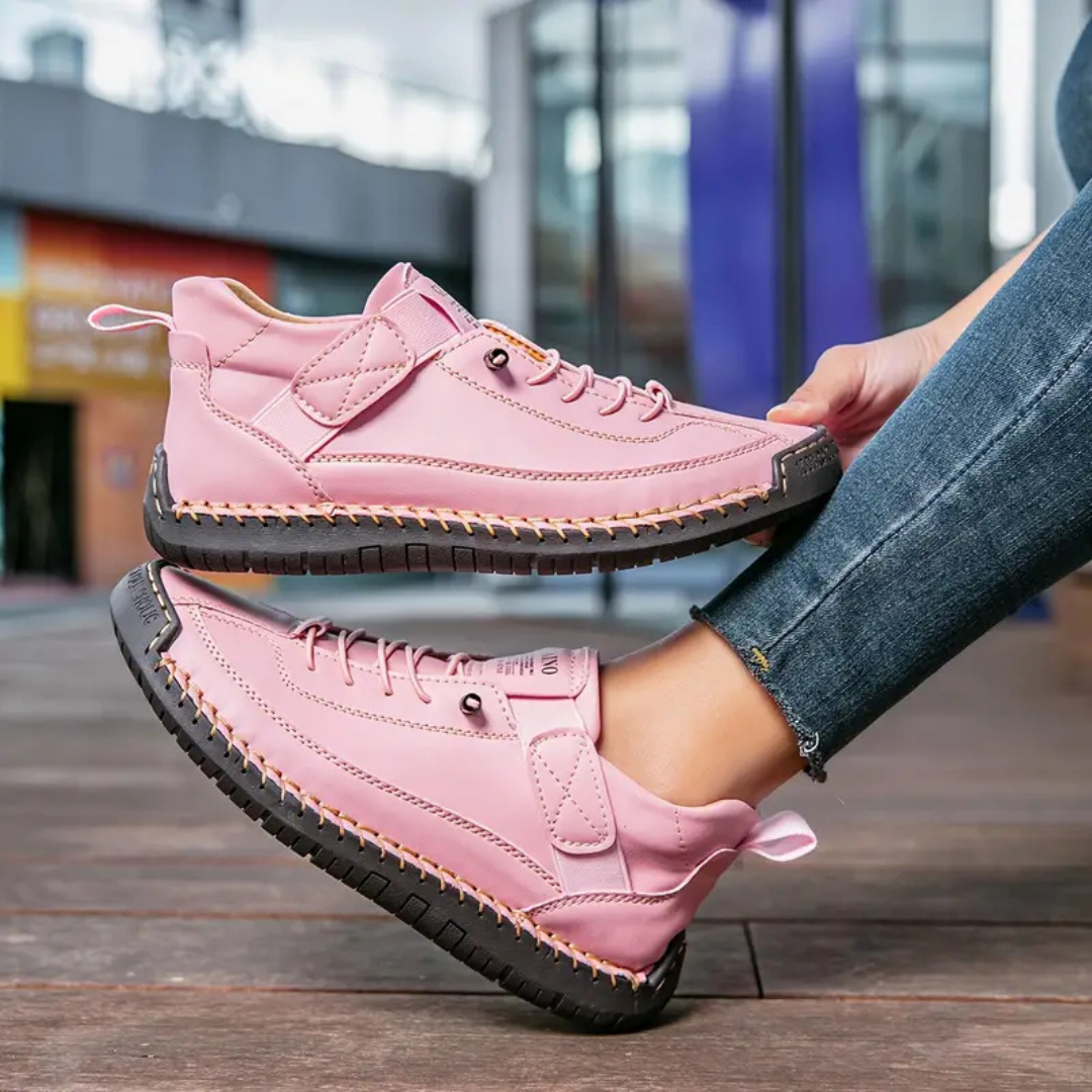 Sutton™ | Women's Leather Lace-Up Sneakers