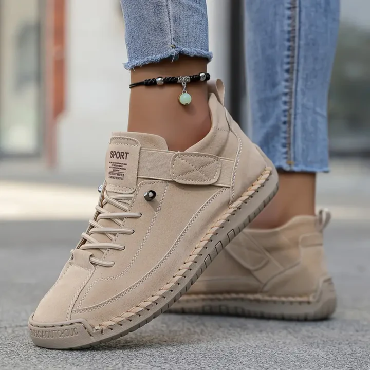 Sutton™ | Women's Leather Lace-Up Sneakers