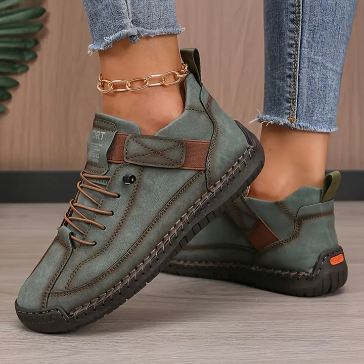 Sutton™ | Women's Leather Lace-Up Sneakers
