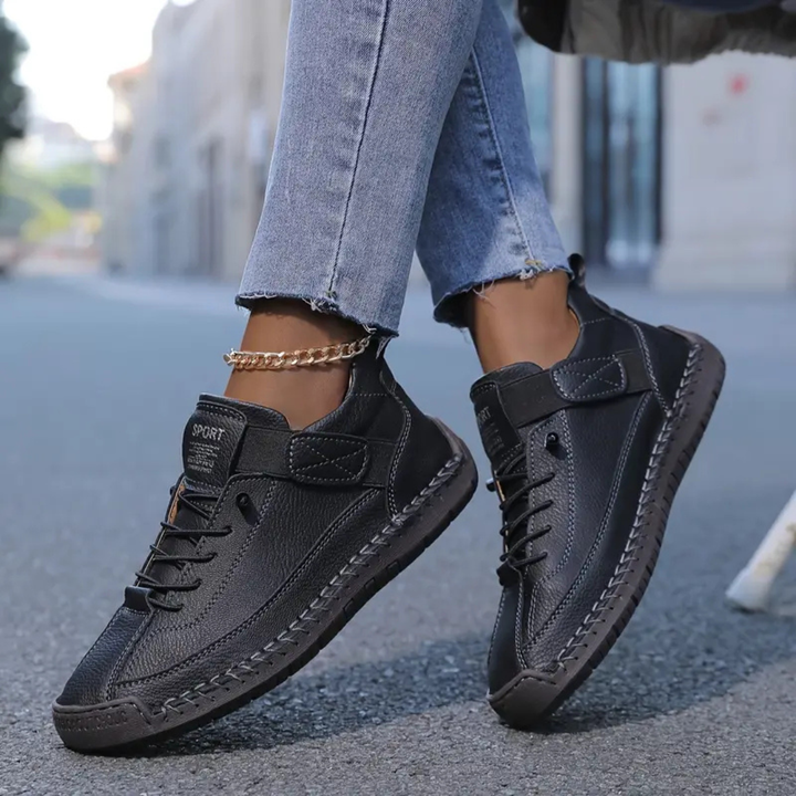 Sutton™ | Women's Leather Lace-Up Sneakers