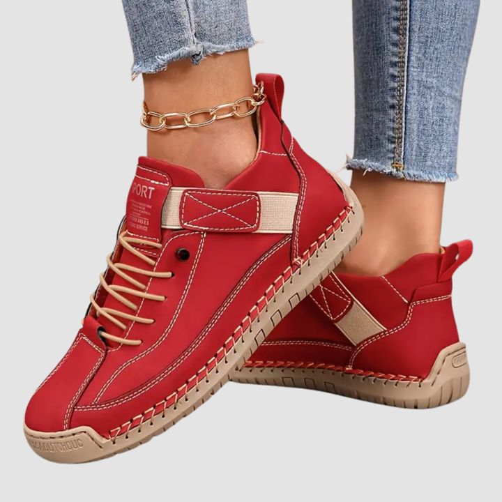 Sutton™ | Women's Leather Lace-Up Sneakers