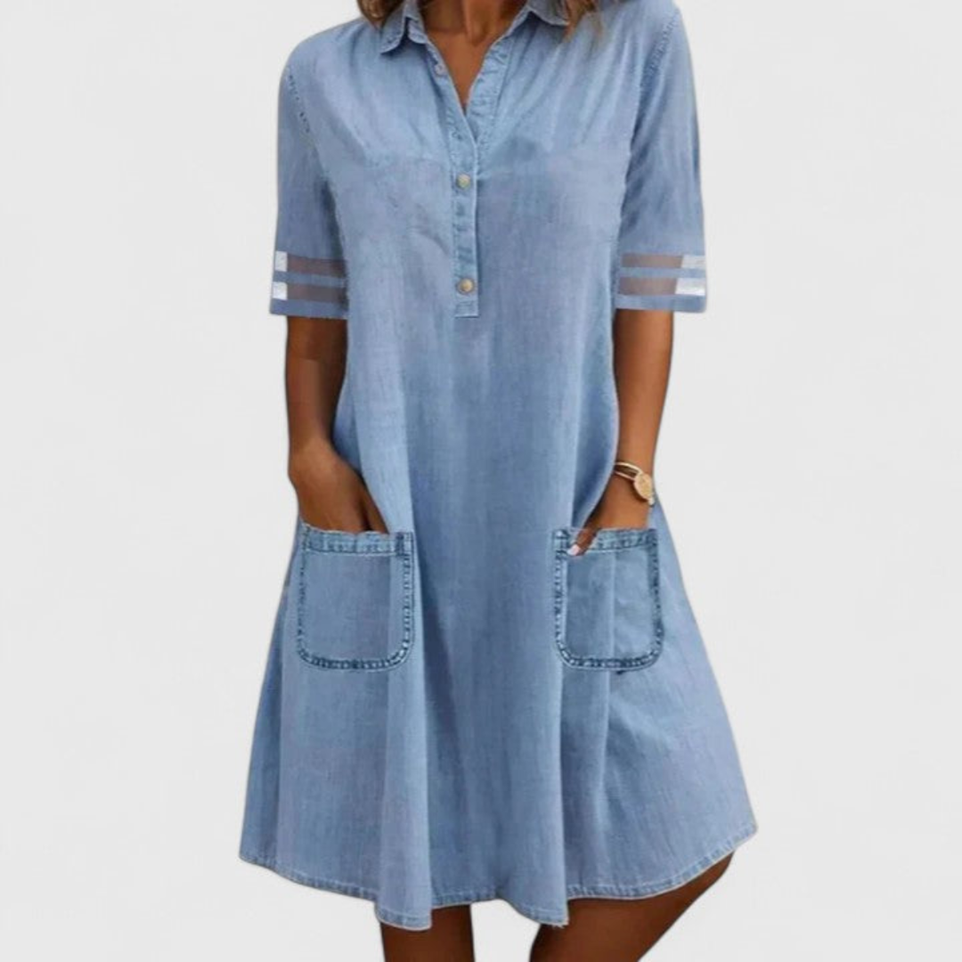 Sutton™ | Women's Soft Denim Shirt Dress