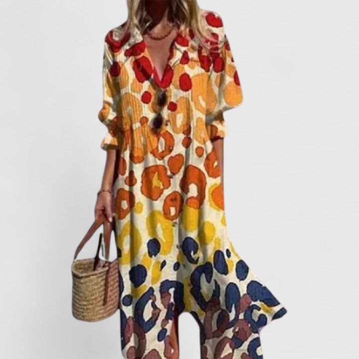 Thea™ | Women's Breathable Button-Down Maxi Dress