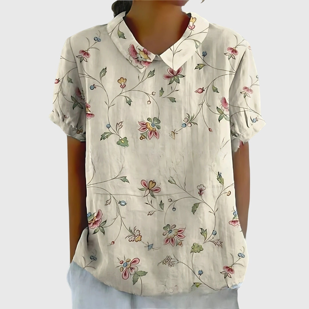 Wren™ | Women's Breathable Floral Cotton Blouse