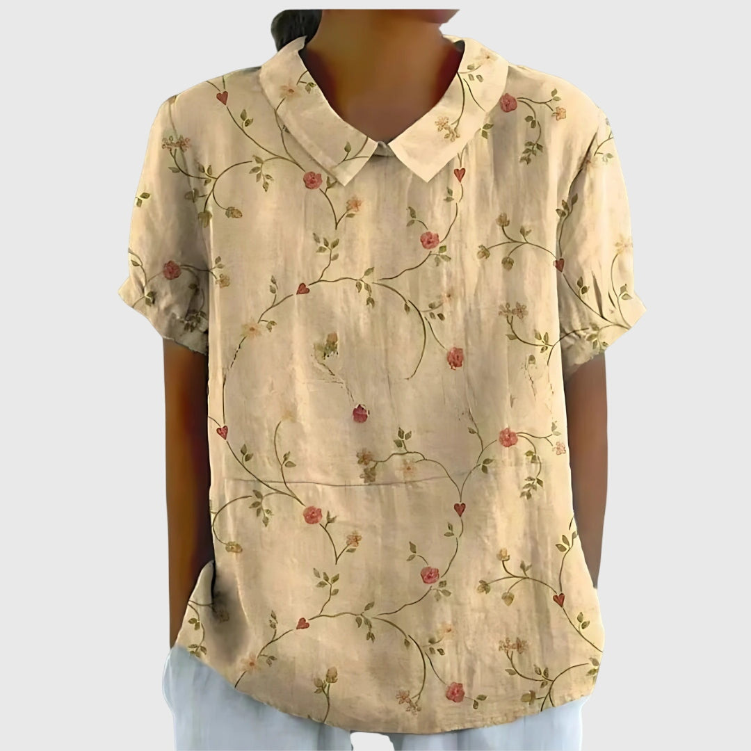 Wren™ | Women's Breathable Floral Cotton Blouse