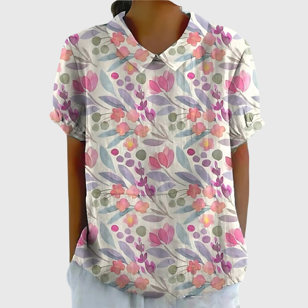 Wren™ | Women's Breathable Floral Cotton Blouse