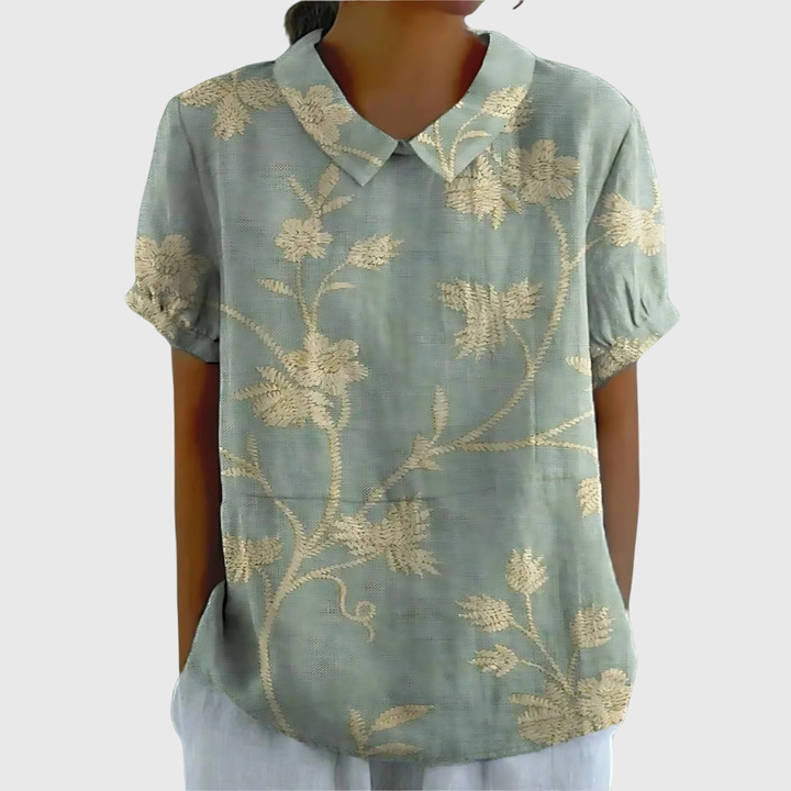 Wren™ | Women's Breathable Floral Cotton Blouse
