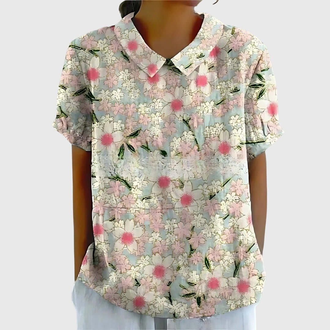 Wren™ | Women's Breathable Floral Cotton Blouse