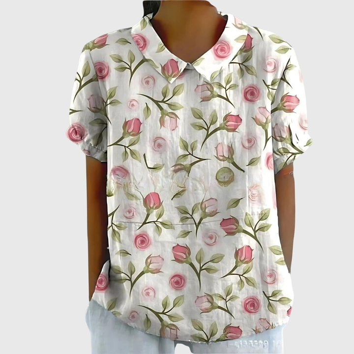 Wren™ | Women's Breathable Floral Cotton Blouse