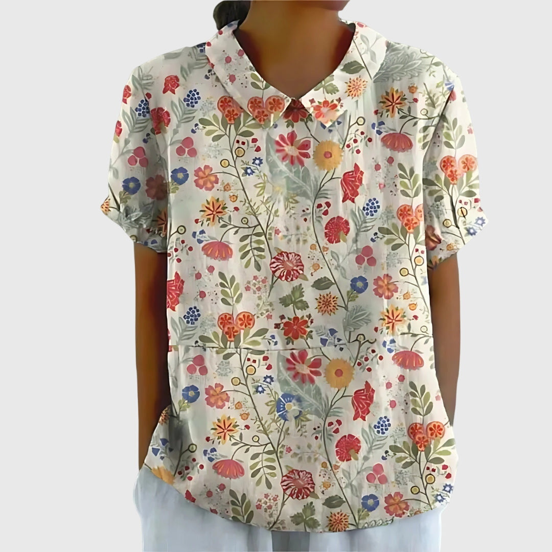 Wren™ | Women's Breathable Floral Cotton Blouse