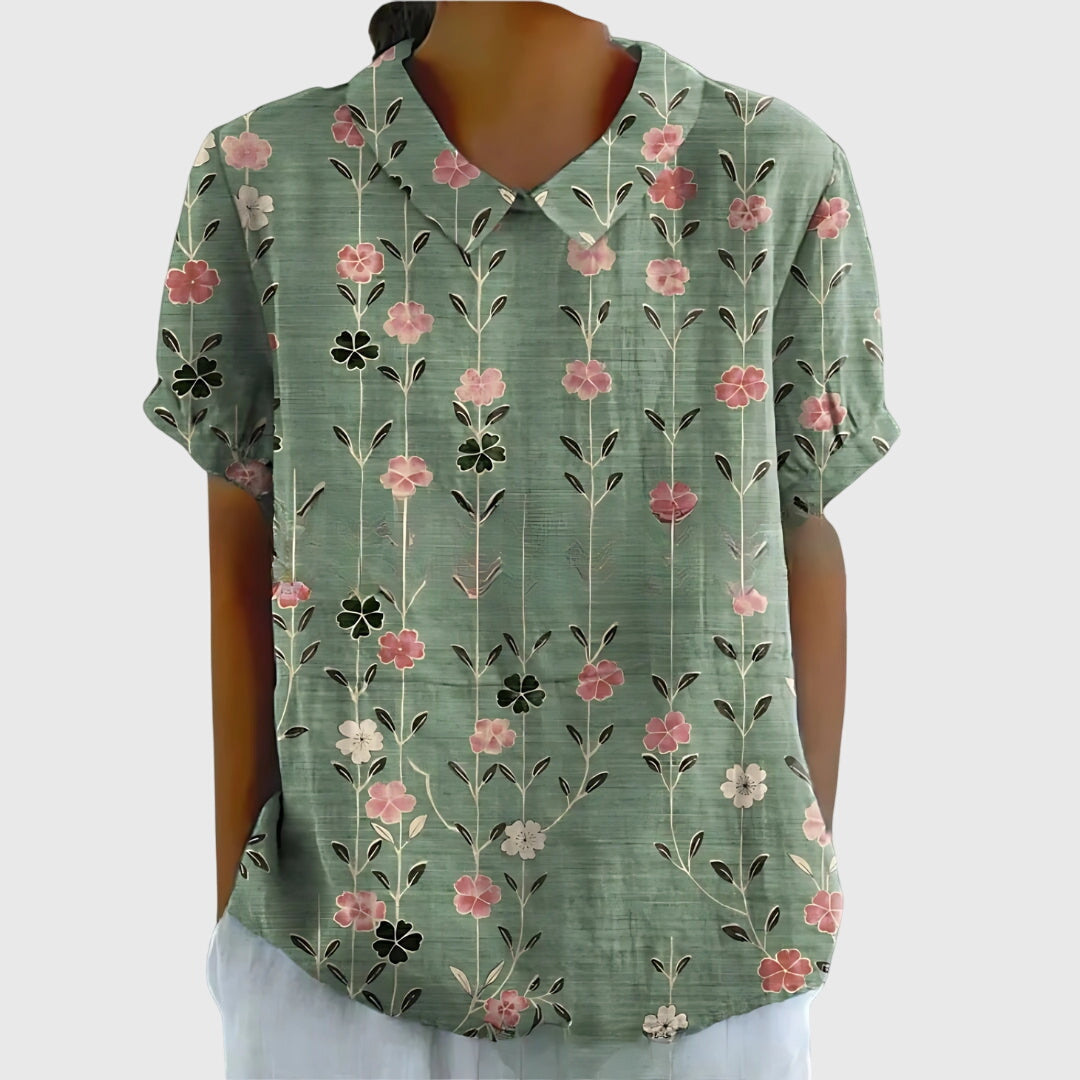 Wren™ | Women's Breathable Floral Cotton Blouse